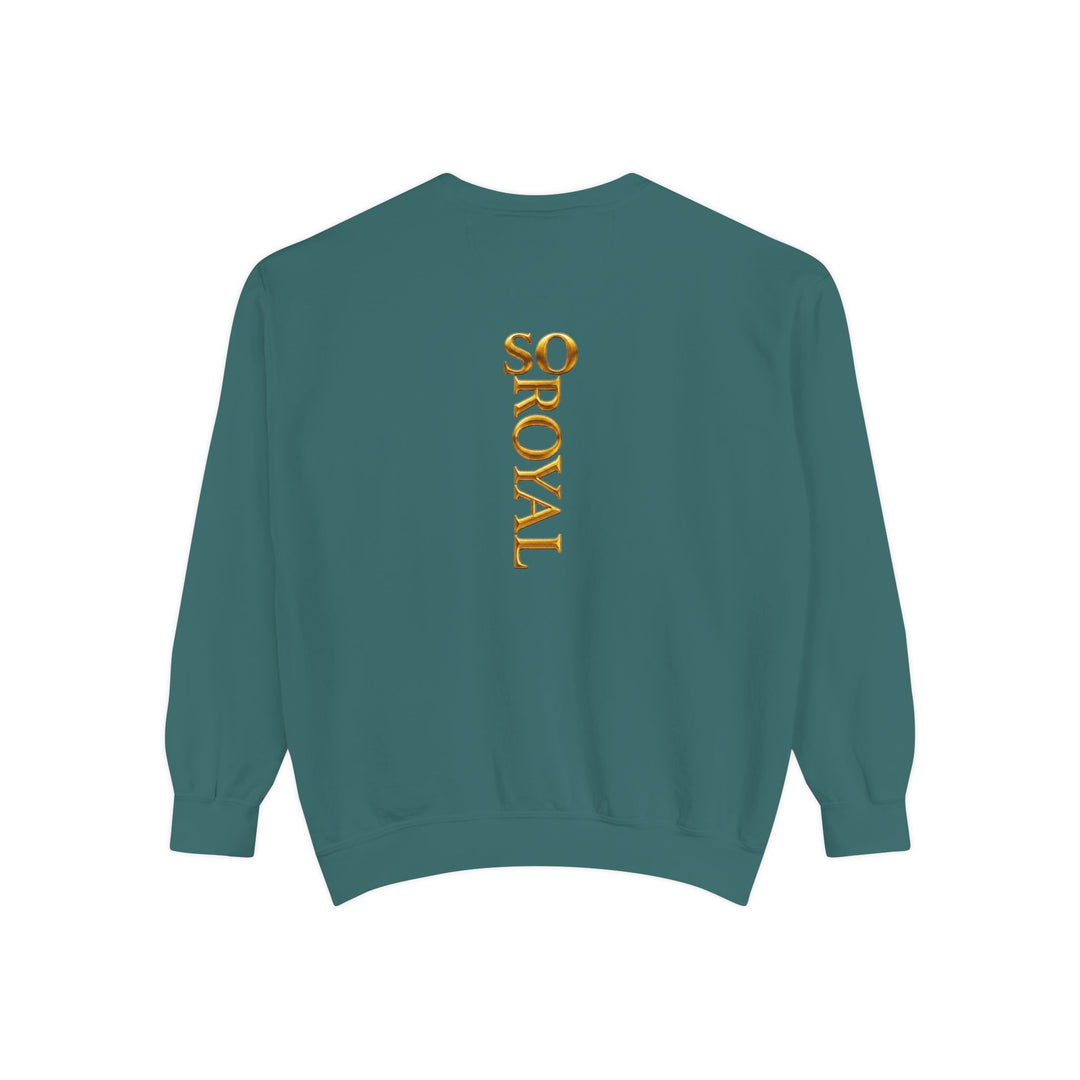 Royalty Graphic Sweatshirt — “SMARTEYWOMANS ROYALS” Gold Foil Crewneck