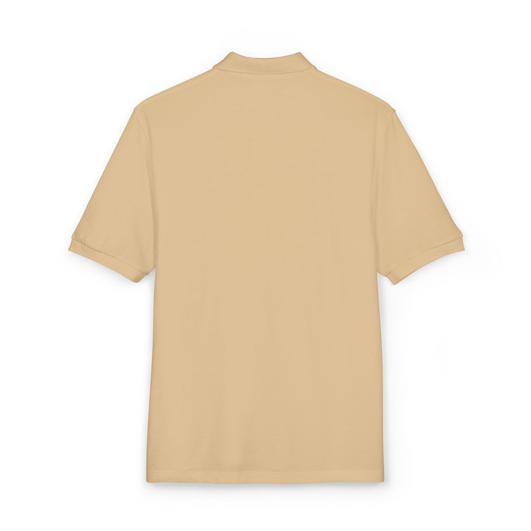 Embroidered Sunflower Crest Polo Shirt
