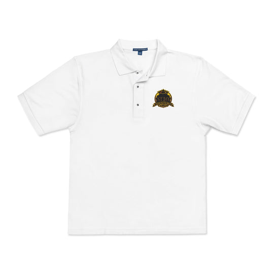 Embroidered Sunflower Crest Polo Shirt