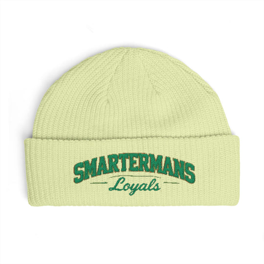Cuff Beanie — "Smarterman's Loyals" Embroidered Rib Knit Hat