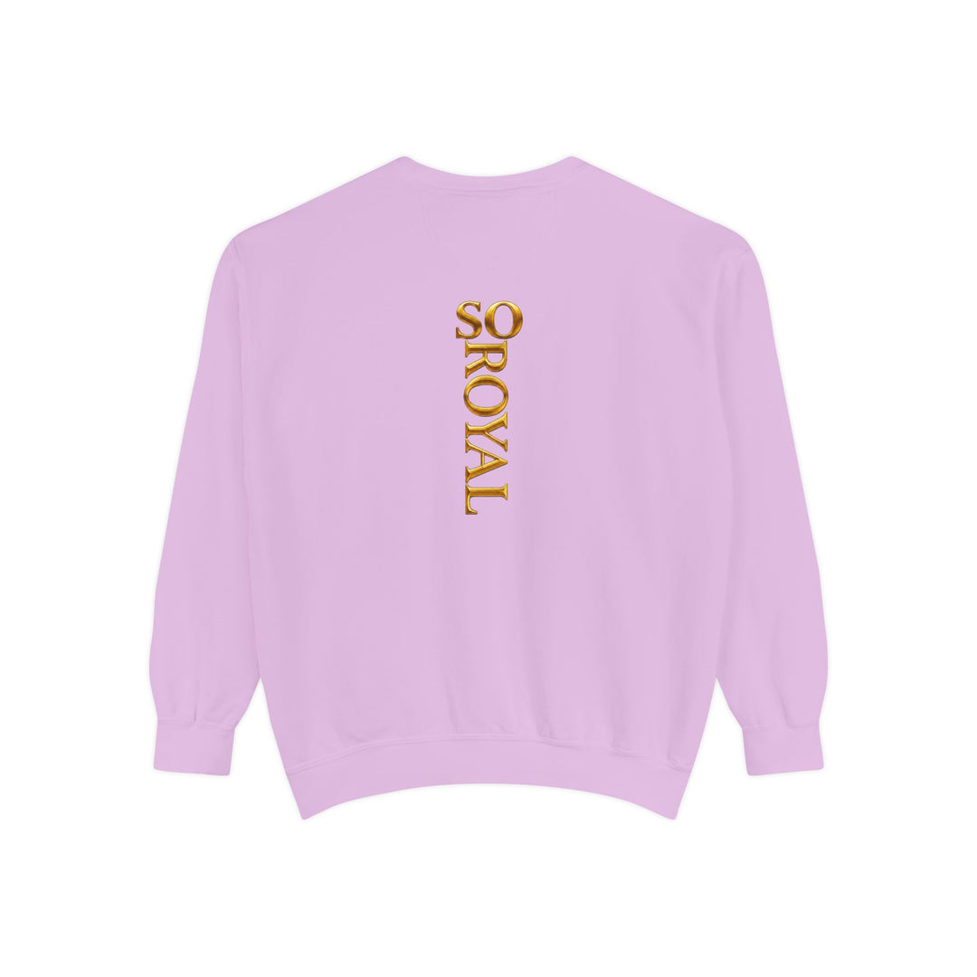 Royalty Graphic Sweatshirt — “SMARTEYWOMANS ROYALS” Gold Foil Crewneck