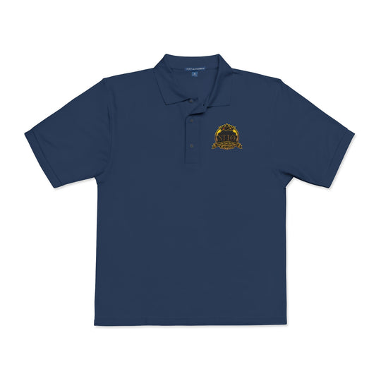 Embroidered Sunflower Crest Polo Shirt