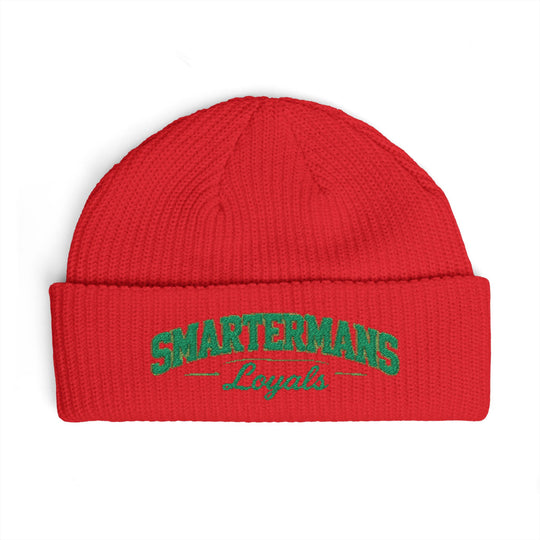Cuff Beanie — "Smarterman's Loyals" Embroidered Rib Knit Hat