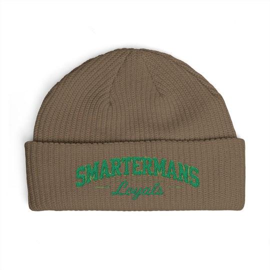 Cuff Beanie — "Smarterman's Loyals" Embroidered Rib Knit Hat