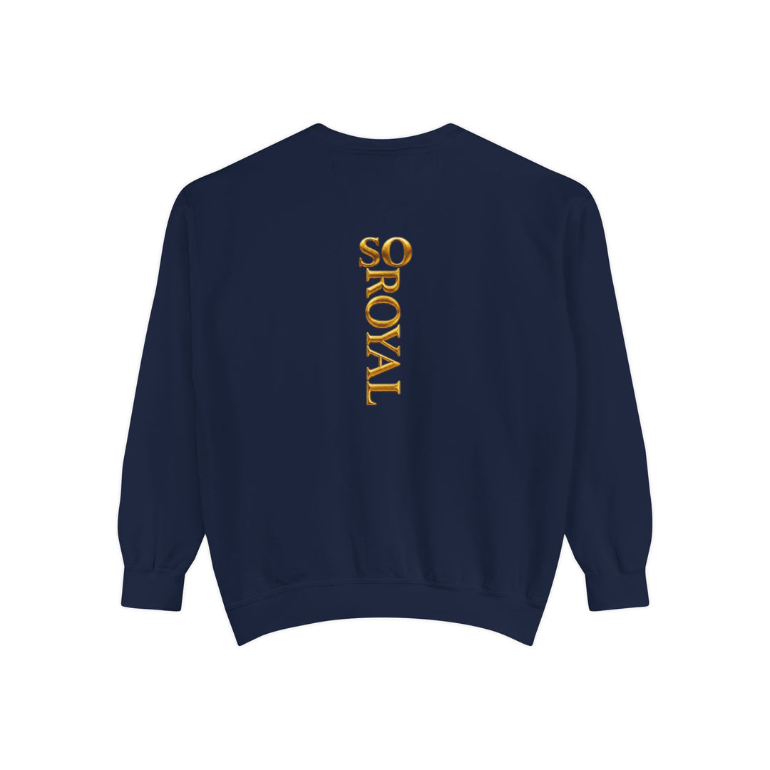 Royalty Graphic Sweatshirt — “SMARTEYWOMANS ROYALS” Gold Foil Crewneck