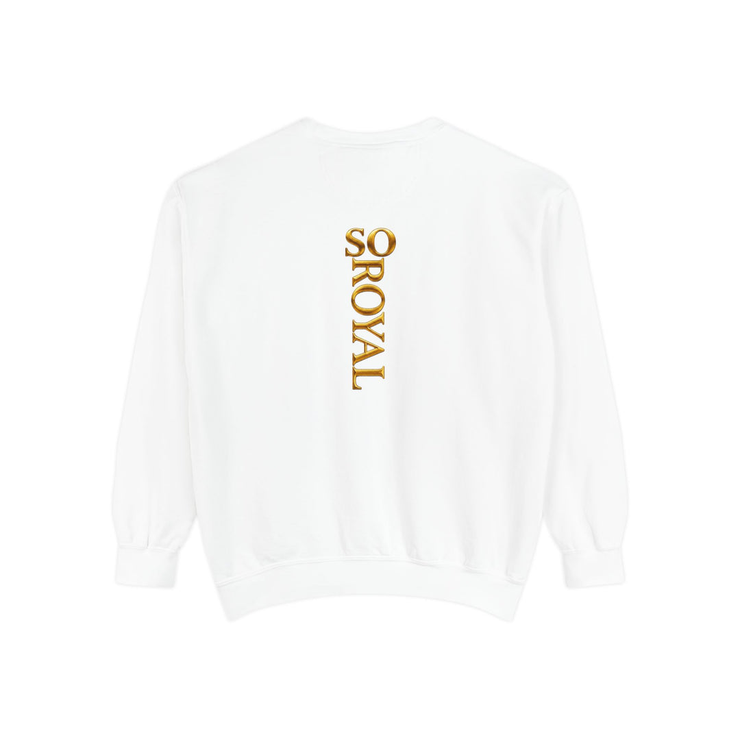 Royalty Graphic Sweatshirt — “SMARTEYWOMANS ROYALS” Gold Foil Crewneck