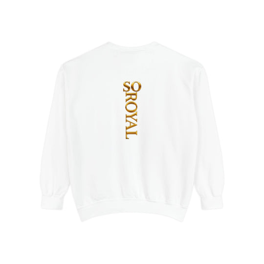 Royalty Graphic Sweatshirt — “SMARTEYWOMANS ROYALS” Gold Foil Crewneck