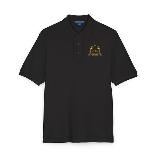 Embroidered Sunflower Crest Polo Shirt