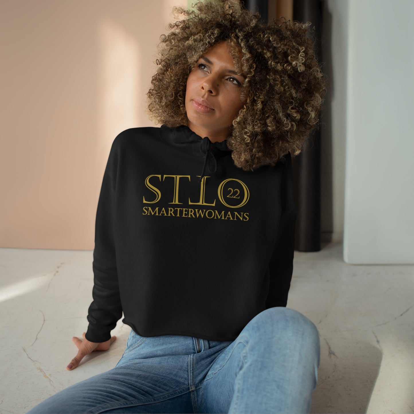 SmarterWomans Stto Crop Hoodie