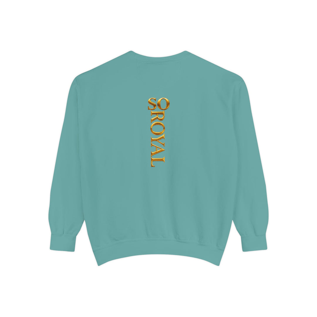 Royalty Graphic Sweatshirt — “SMARTEYWOMANS ROYALS” Gold Foil Crewneck