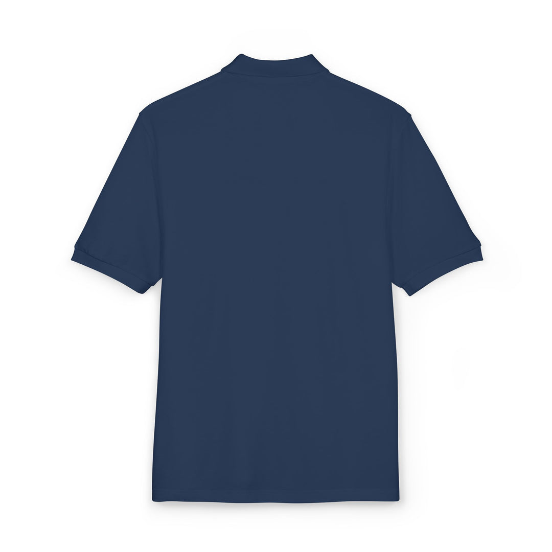 Embroidered Sunflower Crest Polo Shirt