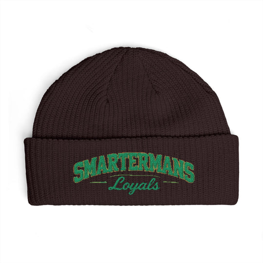 Cuff Beanie — "Smarterman's Loyals" Embroidered Rib Knit Hat