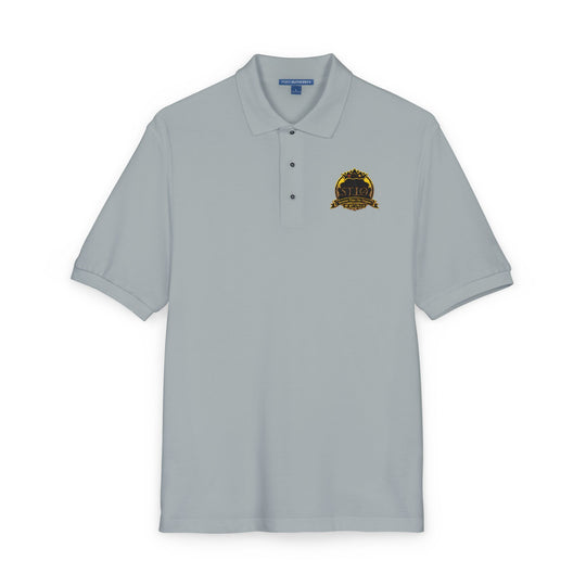 Embroidered Sunflower Crest Polo Shirt