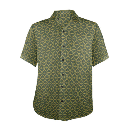 SmarterMans Green hearted short sleeve shirt