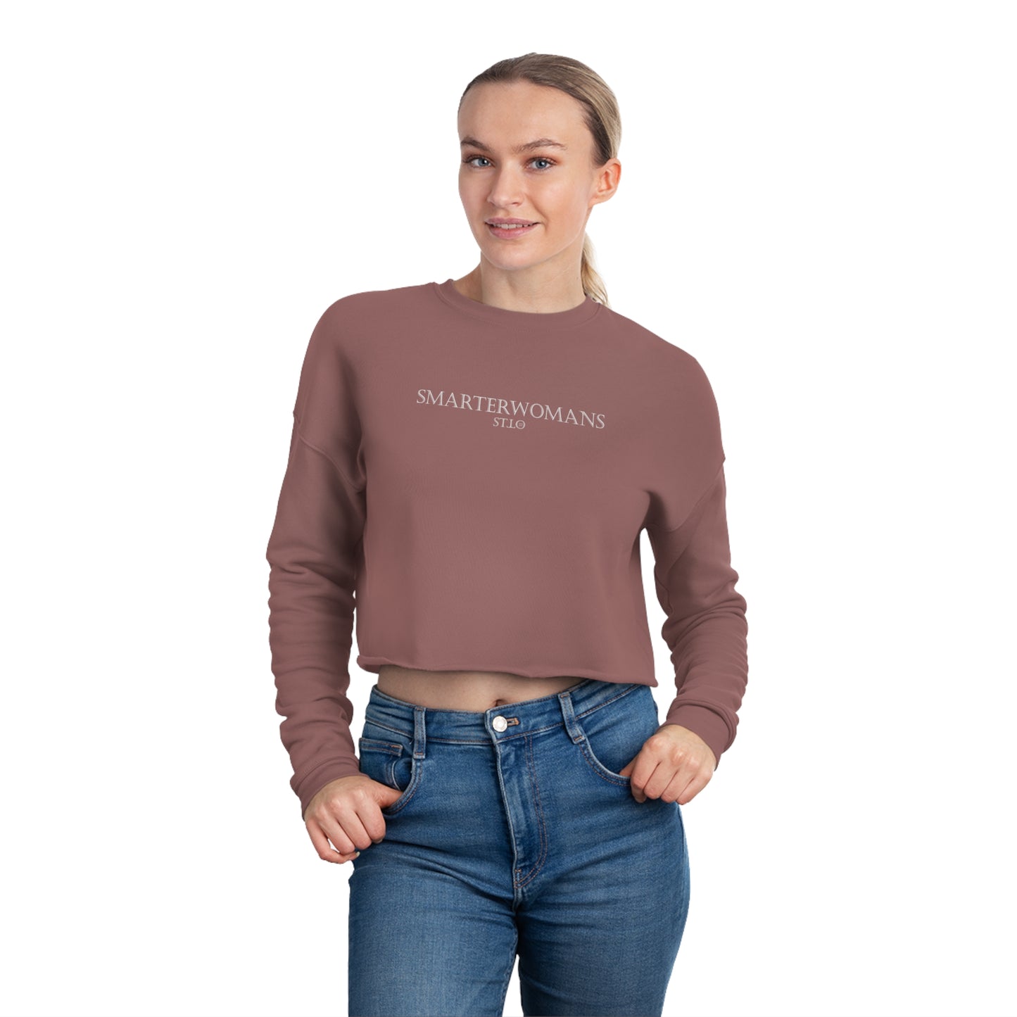 Smarter Woman's Cropped Sweatshirt