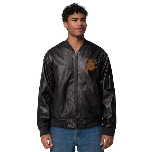 Leather Bomber Jacket