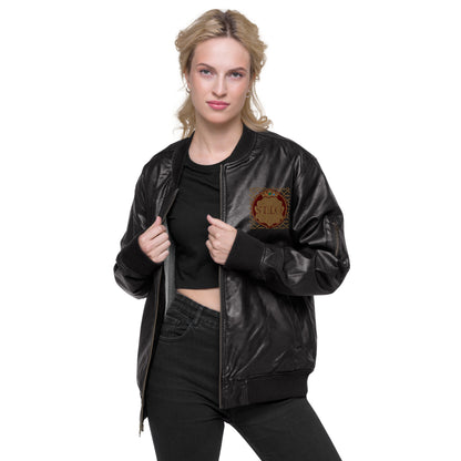 Leather Bomber Jacket