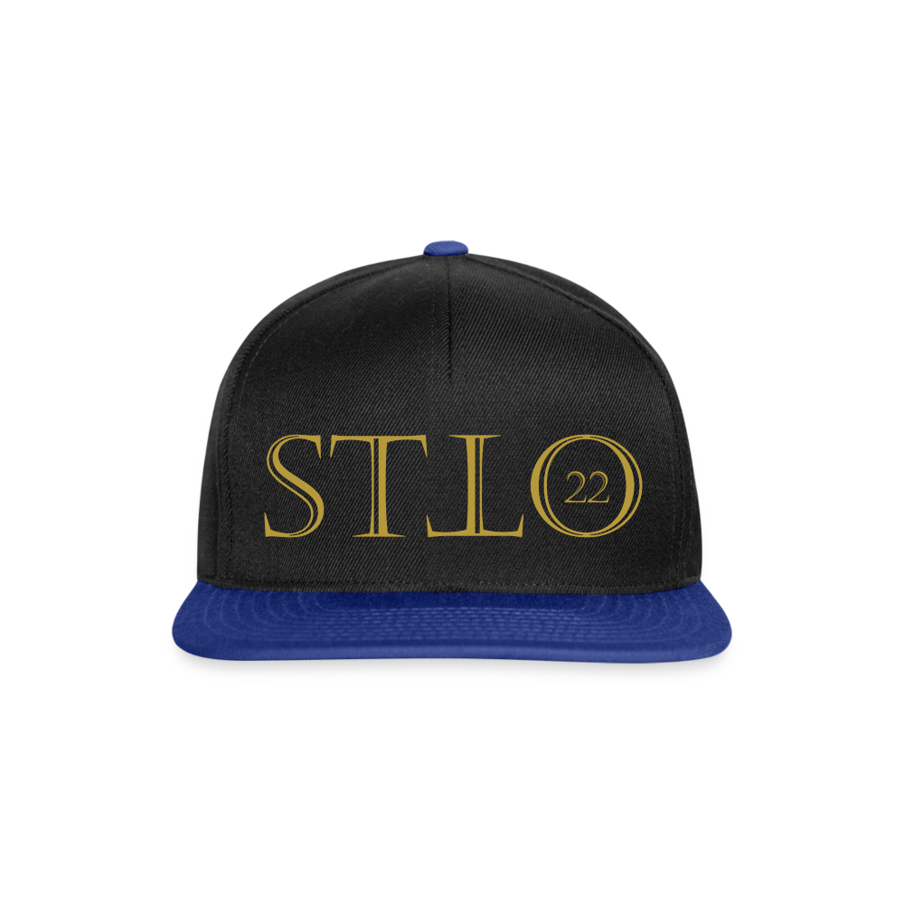 Snapback Cap - black/bright royal