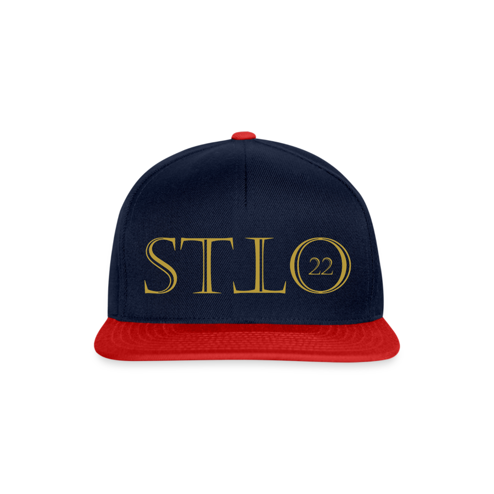 Snapback Cap - navy/red