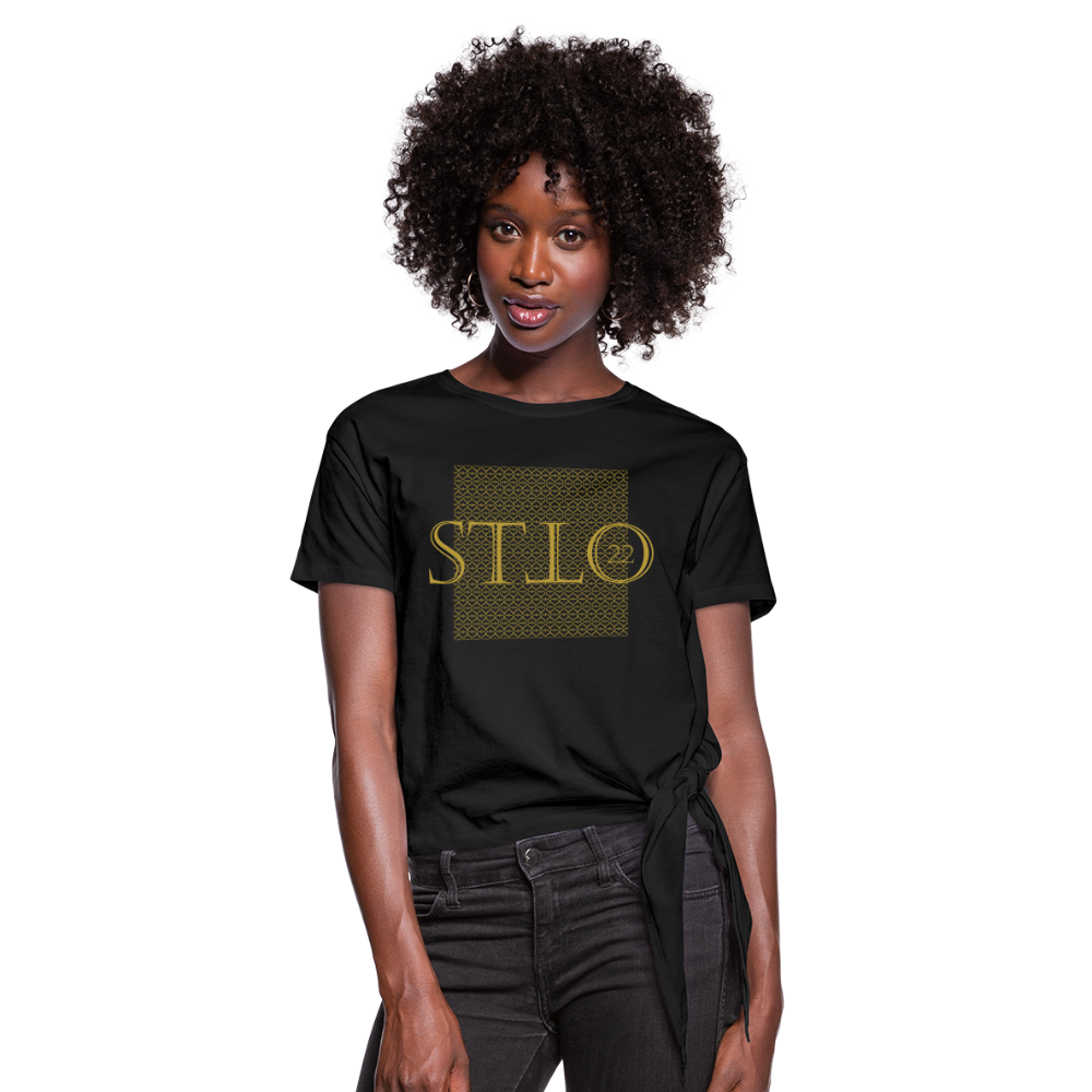 Women’s Knotted T-Shirt - black