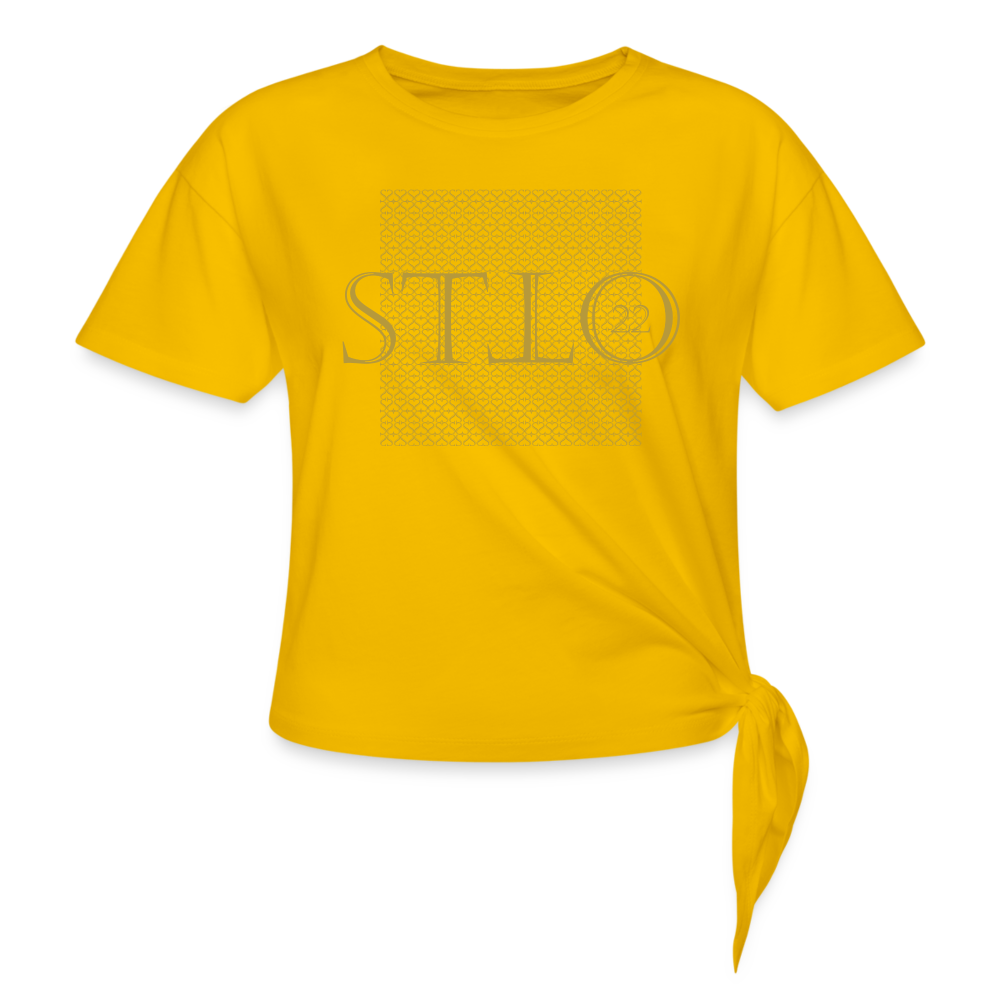 Women’s Knotted T-Shirt - sun yellow