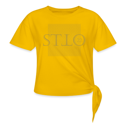 Women’s Knotted T-Shirt - sun yellow